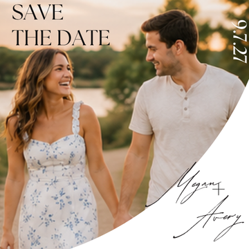 2x2 Swoosh Save The Date