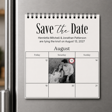 2x2 Calendar Save The Date