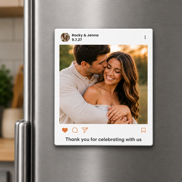 Instagram Post Wedding Favor