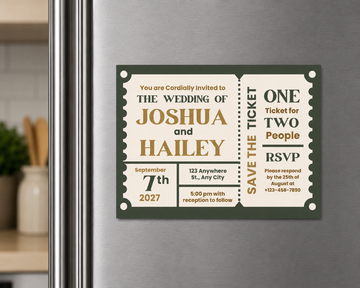 Ticket Wedding Invitation
