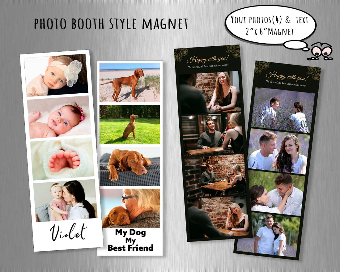 4 Photo PhotoBooth Magnet
