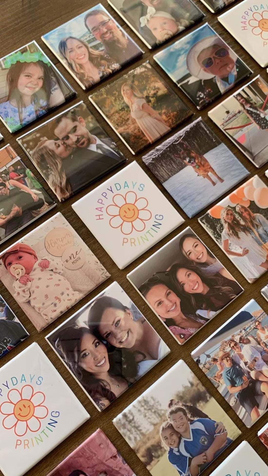 Custom Photo Magnets – Set of 6-15 Square Magnets
